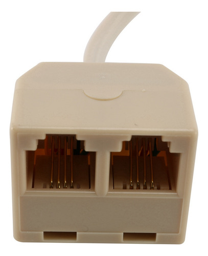 . 10 Conectores Telefónicos Rj11 Macho A Rj11 Hembra Doble F