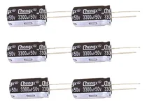 Comprar 3300uf 50v 18x36 Mm 105° C 6 Piezas De Condensadores Electro