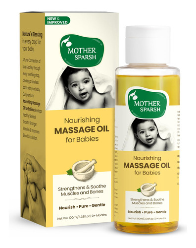 Mother Sparsh Aceite De Masaje Ayurvedico Para Bebes, 18 Ext