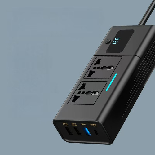 Inversor De Corriente Para Coche 200w Dc 12v A 220v