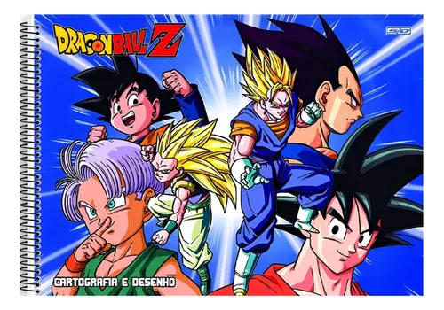 Kit Colorir Caderno desenho Dragon Ball, Lápis e Folha A4 - Macrozão -  Caderno de Desenho - Magazine Luiza