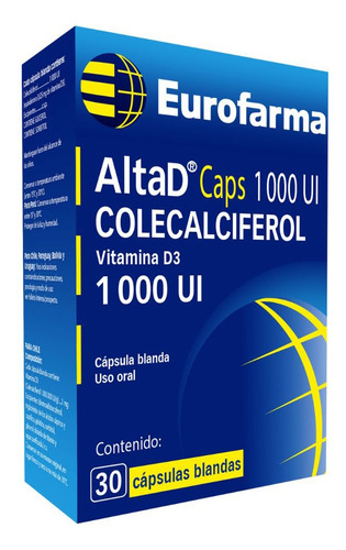 Alta D® 1000ui X 30 Cáps. | Vitamina D3