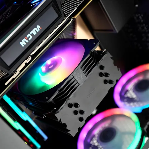 Disipador Vetroo V5 Black Argb 120mm Intel Y Amd Led Negro