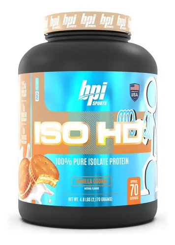 Bpi Sports Iso Hd Isolate Protein Vanilla Galleta 4.8 Libras Sabor