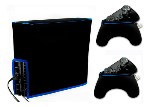 Kit Vertical Premium 1 Funda Consola Ps4 + 2 Fundas Joystick