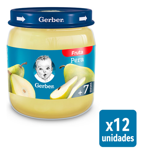 Nestlé Gerber Papilla Pera 113gr Por 12 Unidades