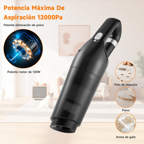 Aspiradora De Mano Inalámbrica Para Hogar Y Auto Portátil