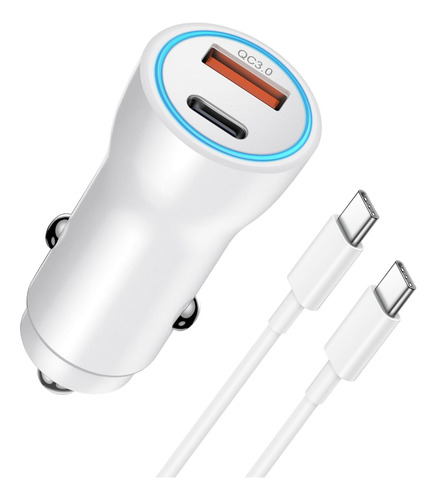 Cargador De Coche Para iPhone 16 15, Certificado Apple Mfi C