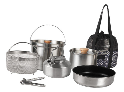 Pan Kettle Durable Pot Clip Handle Camping Cookware Set Para