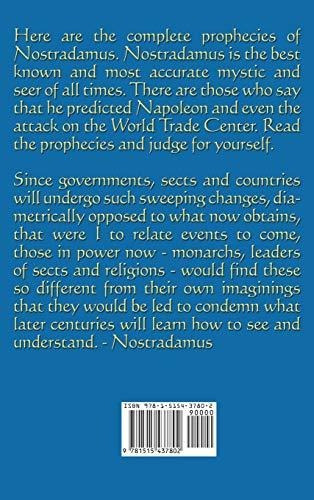 The Complete Prophecies Of Nostradamus, De Nostradamus, Michel., Vol. 1. Editorial A & D Publishing, Tapa Dura En Inglés, 2018