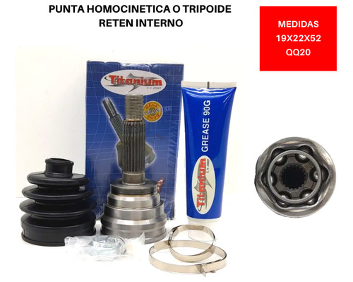 Punta Tripoide Chery Qq 16v   1.1 2007