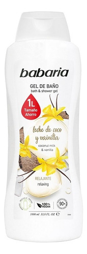 Gel Baño Babaria Coco/vainilla - L a $23990