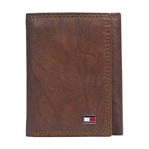 Billetera Para Hombre, Triple Pliegue, Delgada.