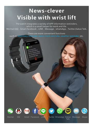 Smartwatch Impermeable Con Monitor De Presión Arterial