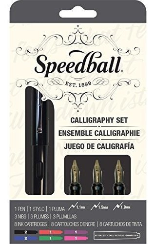 Speedball - Juego De Pluma Estilografica De Caligrafia