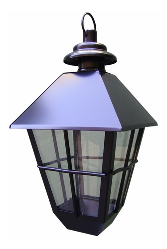 Lampara Farol Jardin Colgante 1 Luz Inoxidable 829