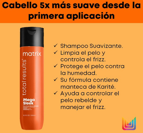 Imagen 2 de 5 de Shampoo Mega Sleek X300 Total Results Matrix