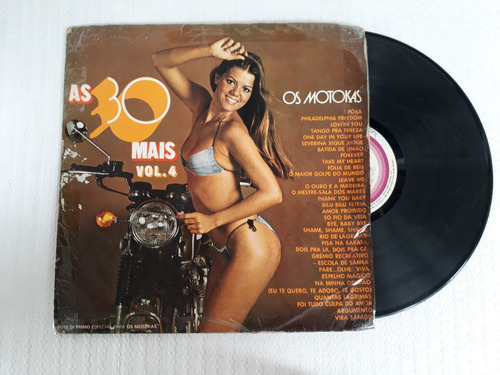 Lp Disco Vinil As 30 Mais Vol. 4 - Os Motokas Cod 1900