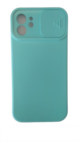 Funda Case Silicona Con Cubre Camara Para iPhone 12 