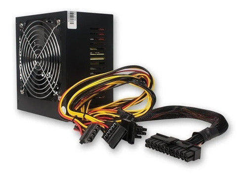 Imagen 2 de 3 de Fuente De Alimentación 700w Para Pc Noga Atx-700 12cm Fan Color Negro