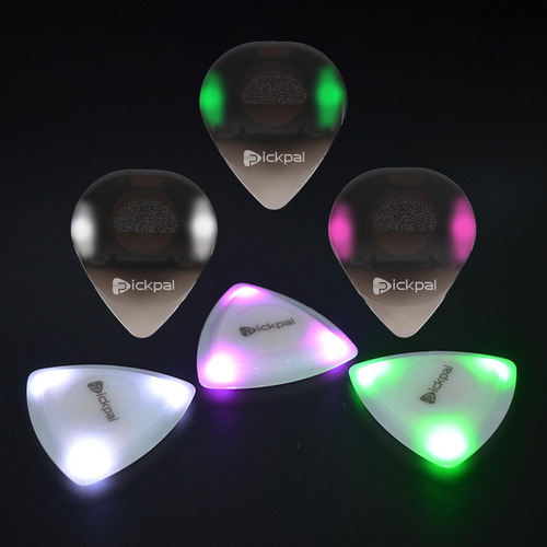 Paquete De 6 Púas Luminosas Para Guitarra, Púas Para
