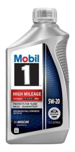 Aceite Mobil 1 5w20 Alto Kilometraje Botella 946ml