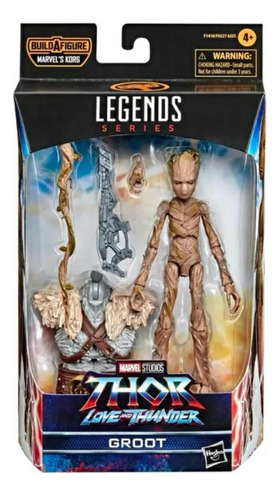 Figura De Acción Groot Legends Thor Love And Thunder Y Baf