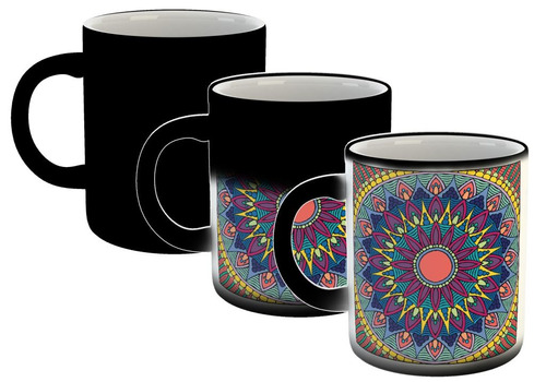 Taza Magica Mandala Dibujos Colores Arte Pintura M3