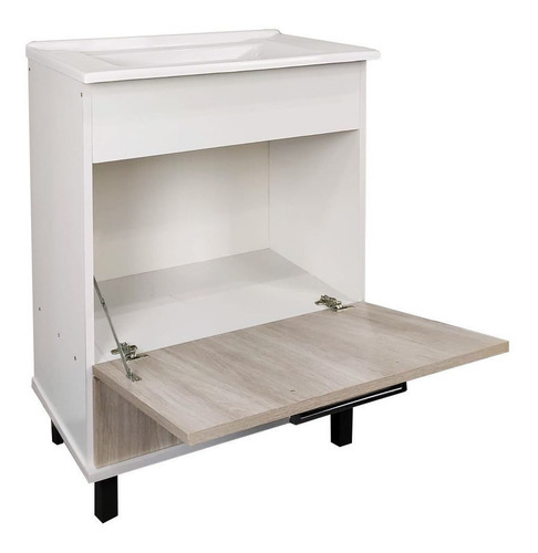 Imagen 4 de 6 de Muebles De Baño + Bacha Pileta + Espejo Puerta Y Cajón