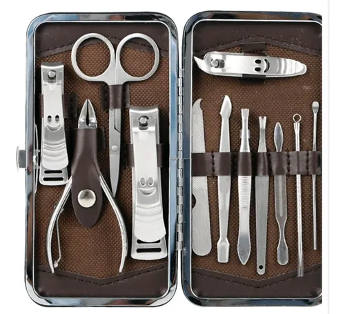 Conjunto De Manicure E Pedicure De Alta Qualidade Estojo De 12 Peças Conjunto De Manicure E Pedicure De Alta Qualidade Estojo De 12 Peças
