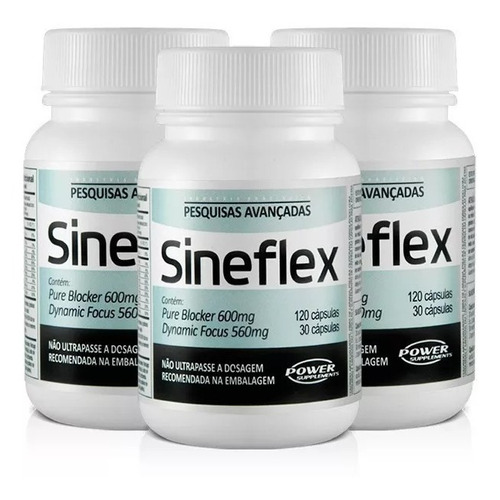 3x Sineflex 150 Cápsulas - Power Suplements 