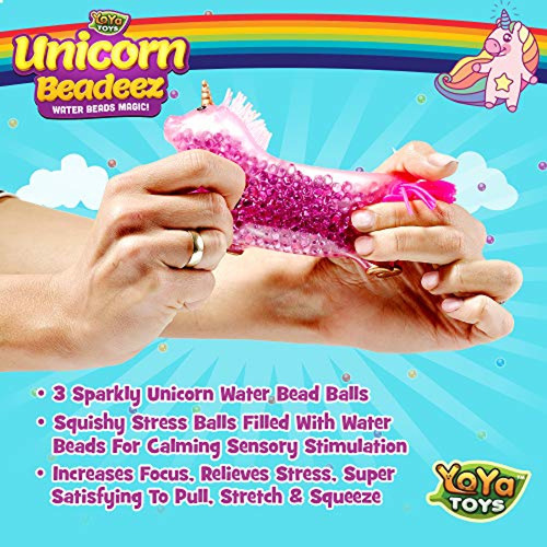 Juego Para Aliviar La Ans Yoya Toys Beadeez Unicorn Squishy