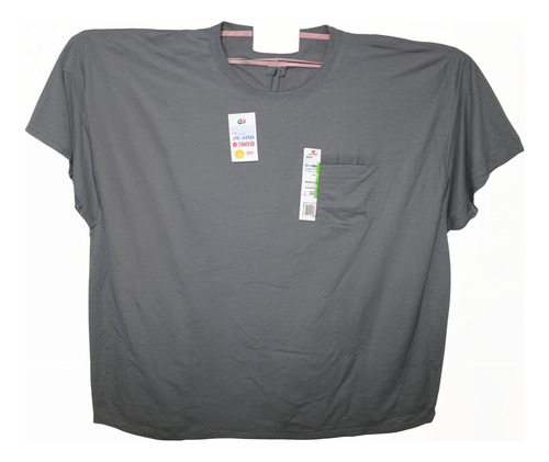 Camiseta Gris Casual Cuello Redondo Talla 4x Fruit Of The Lo