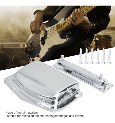 Tailpiece Guitar Bridge Cover Ajustável Em Metal Fixo Para
