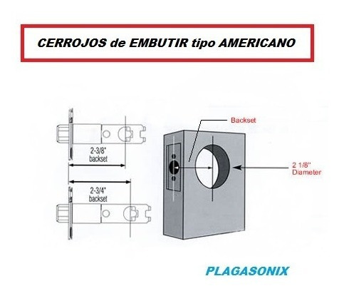Imagen 4 de 10 de Cerrojo Tipo Americano Antipanico Ideal Adaptar A Celular