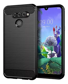 Funda Tpu Antigolpe Carbono Para LG Q60