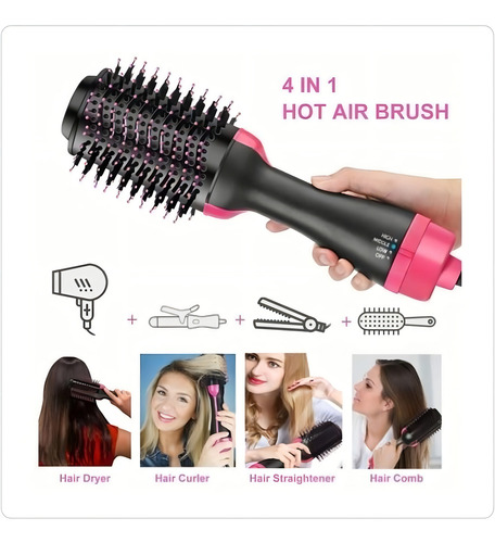 Escova Secadora Profissional Seca Alisa E Modela Cabelo