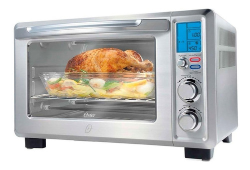 Imagen 2 de 4 de Horno de mesa eléctrico Oster Gourmet TSSTTVDFL1 22L acero inoxidable 127V