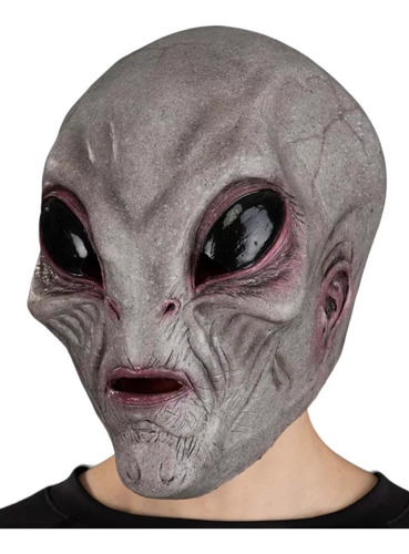 Máscara Alien Extraterrestre Ovni Disfraz Halloween Terror 