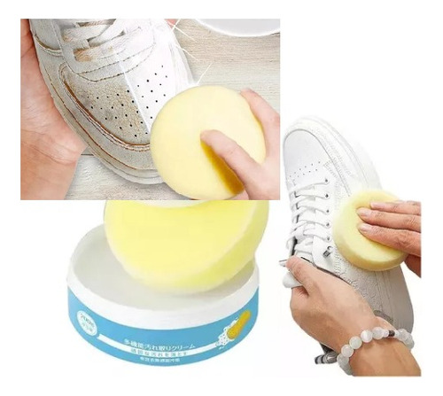 Crema Limpiadora De Zapatos Y Tenis Blancos