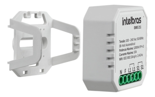 Controlador Inteligente Ews 211 Interruptor Wi-fi Intelbras