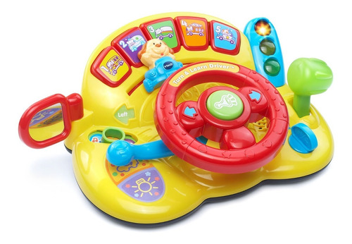 Volante Interactivo Turn & Learn Vtech, Color Amarillo