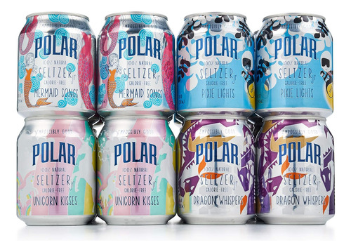 100% Natural Seltzer Jr 24 Ct Variety Pack Colección I...