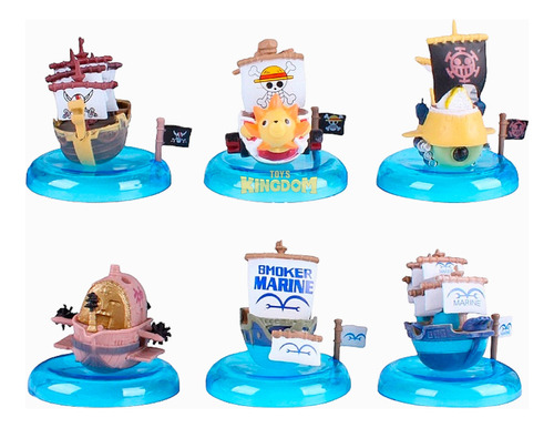 Barco One Piece Thousand Sunny Going Merry X6 Figuras