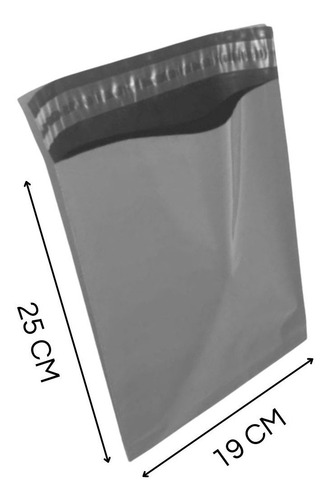 Envelope Ecológico Cinza Sedex Ecoseg 19x25 19 X 25 1000 Uni