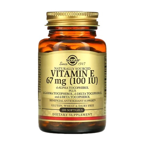 Vitamina E Con Antioxidante Natural 67mg 100ul 100 Cápsulas 