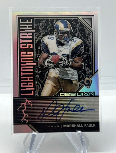 Tarjeta Autografiada Marshall Faulk (nfl Rams) (Usado)