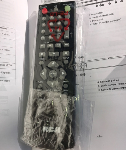 Reproductor Dvd Rca Drc125 Nuevo