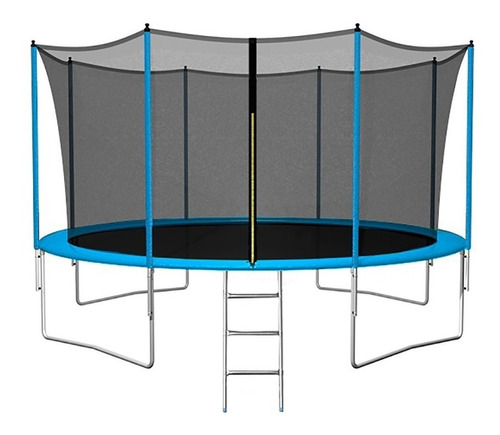 Imagen 1 de 1 de Cama elástica Femmto TPL14FT00 con diámetro de 4.3 m, color del cobertor de resortes azul y lona negra