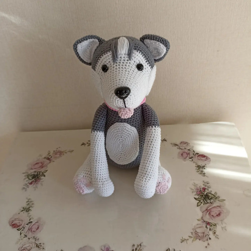 Amigurumi Perro Husky Peluche